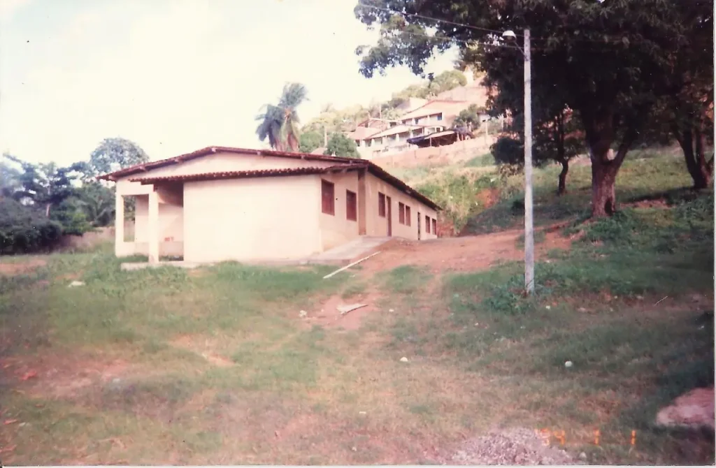 Sede histórica da FEJA em construção, registro fotográfico antigo do prédio